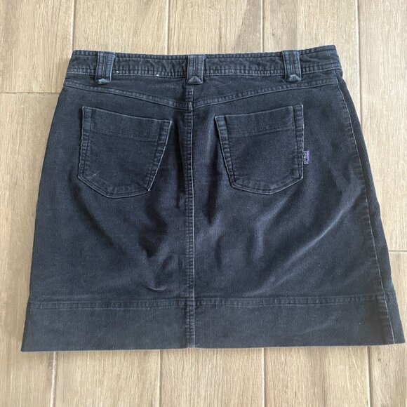 Vintage Patagonia Corduroy Skirt Women's 8 Raven Outdoor Gorpcore Hiking Y2K - Picture 9 of 12